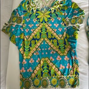 Trina Turk exotic print cover up